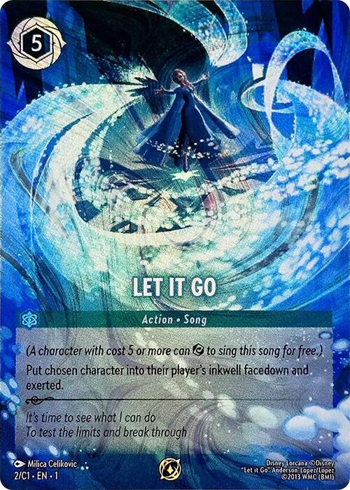 ロルカナ Let It Go ドラゴンの炎 プロモ セット Let It Go - Disney Lorcana Promo Cards - Disney Lorcana