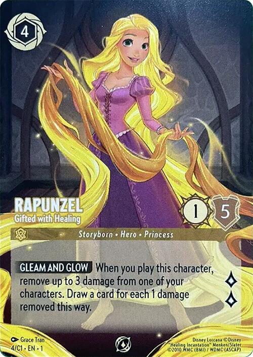 Disney LORCANA「RAPUNZEL」プロモカード（英語版） Rapunzel - Gifted with Healing - Disney Lorcana Promo Cards