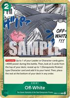 Off-White - Extra Booster: Memorial Collection - One Piece Card