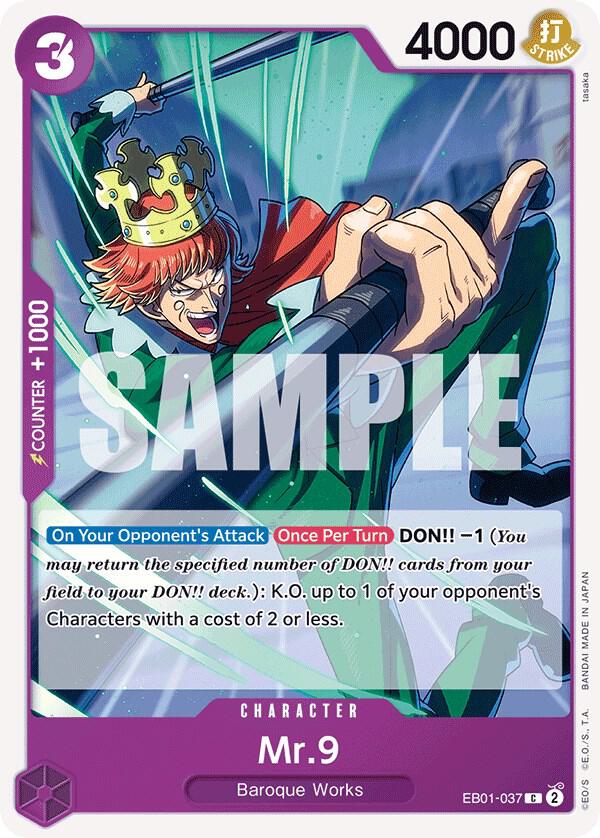 Mr 9 onepiece card