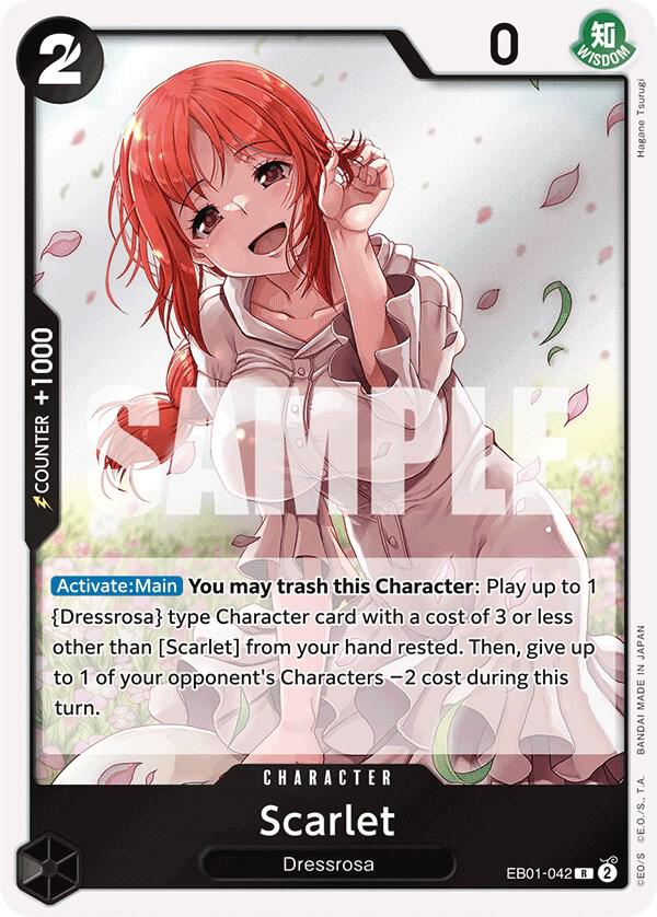 Scarlet onepiece card