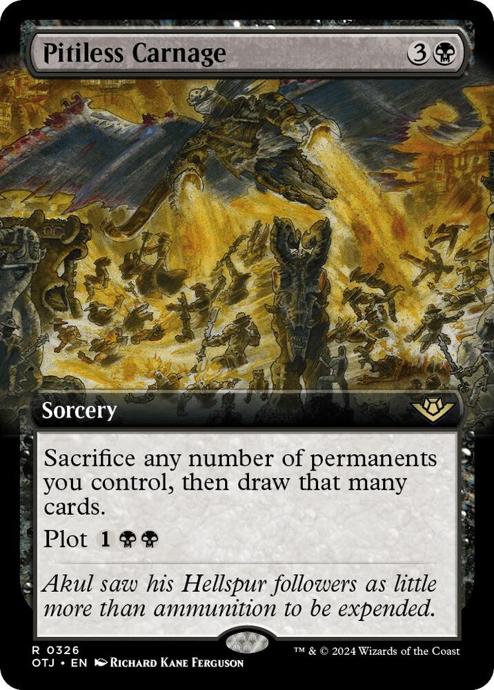 Pitiless Carnage (Extended Art) 326 card