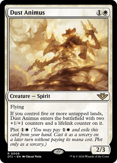 Dust Animus from OTJ #9, Magic: The Gathering card