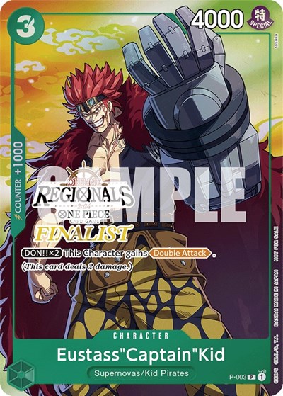 Eustass"Captain"Kid (Offline Regional 2024 Vol. 2) [Finalist] One Piece Promotion Cards PR One Piece card — value and price