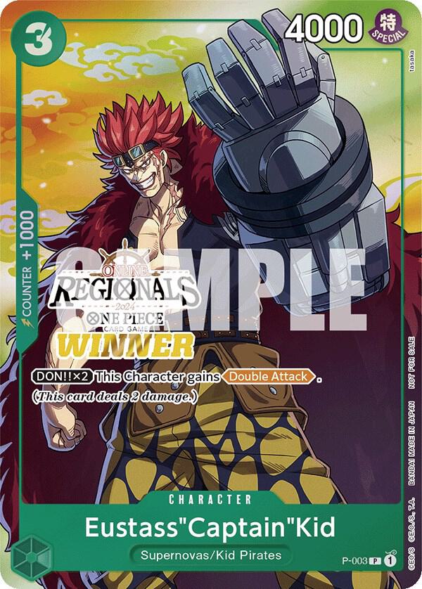 EustassCaptainKid Online Regional 2024 Vol 2 Winner onepiece card