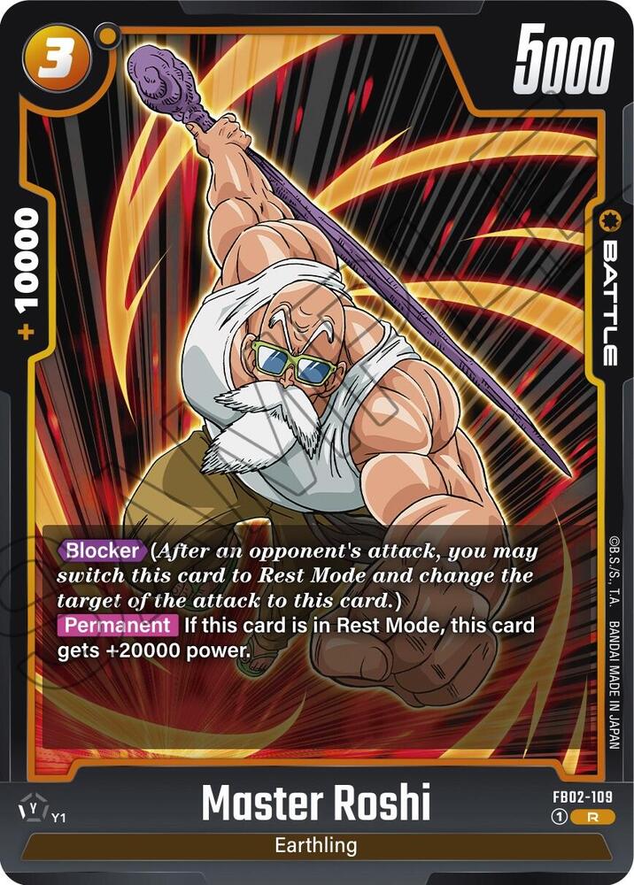 Master Roshi - FB02-109 - Blazing Aura - Dragon Ball Super