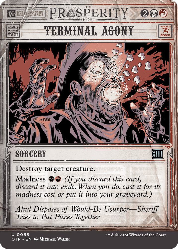 Terminal Agony 55 card