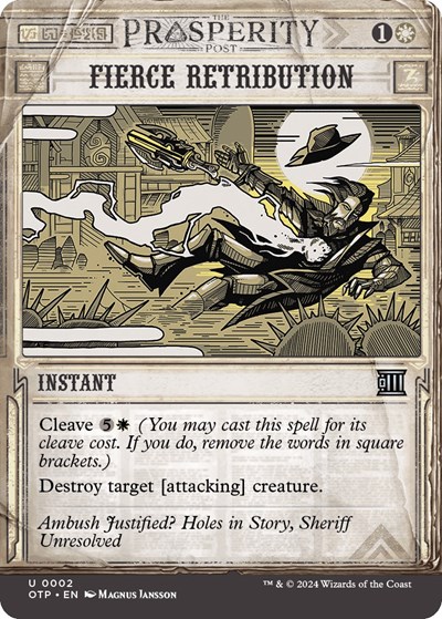 Fierce Retribution from OTP #2, Magic: The Gathering card