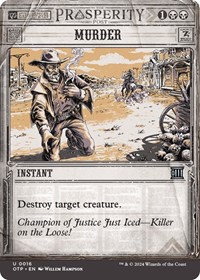 Murder - Outlaws of Thunder Junction: Breaking News - Magic: The Gathering card