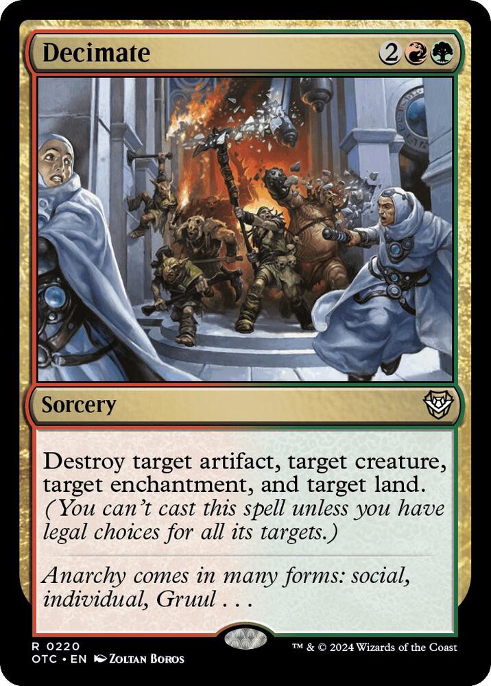 Decimate - Commander: Outlaws of Thunder Junction - Magic: The Gathering -  TCGplayer.com