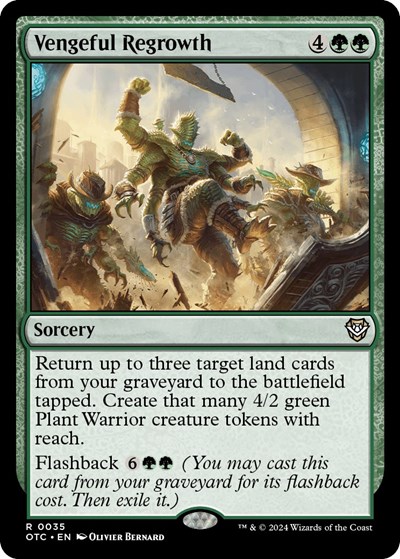 Vengeful Regrowth from OTC #35, Magic: The Gathering card