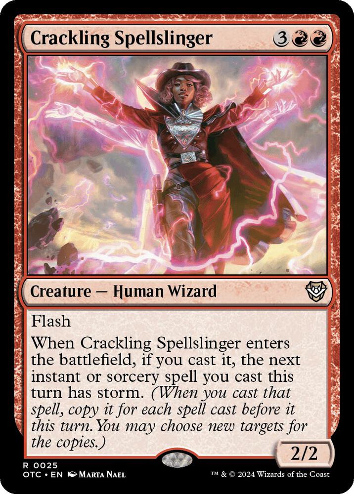 Crackling Spellslinger - Commander: Outlaws of Thunder Junction
