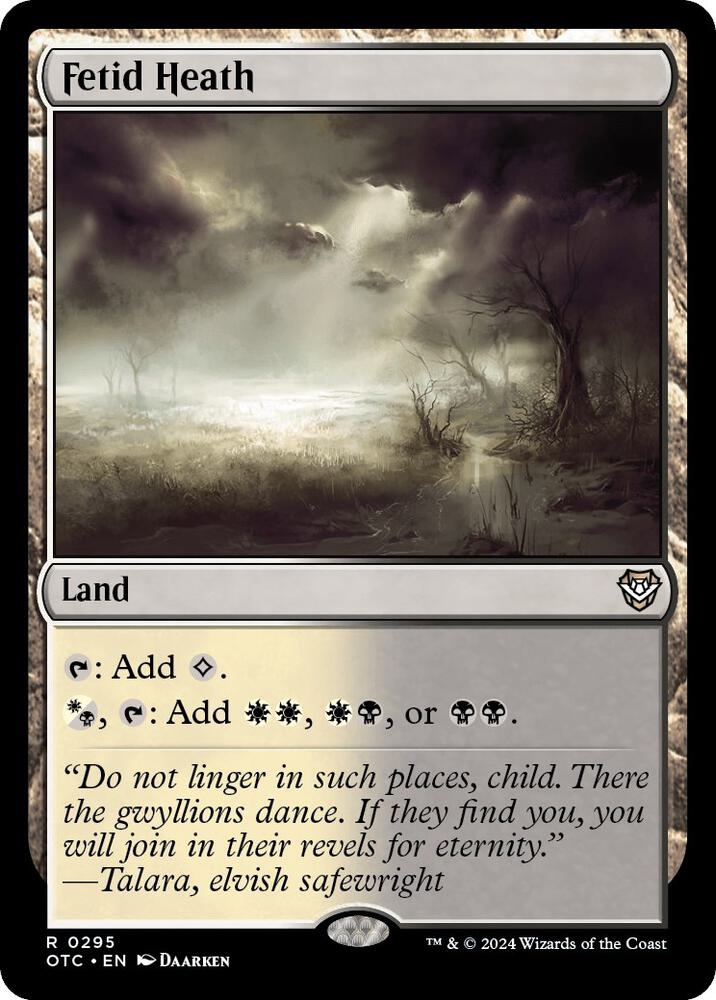 Magic The Gathering - Fetid Heath (Brughiera Fetida) - Carta Singola Da Eventide (EVE) - Rara
