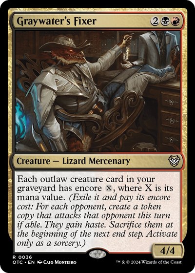 Graywater's Fixer from OTC #36, Magic: The Gathering card