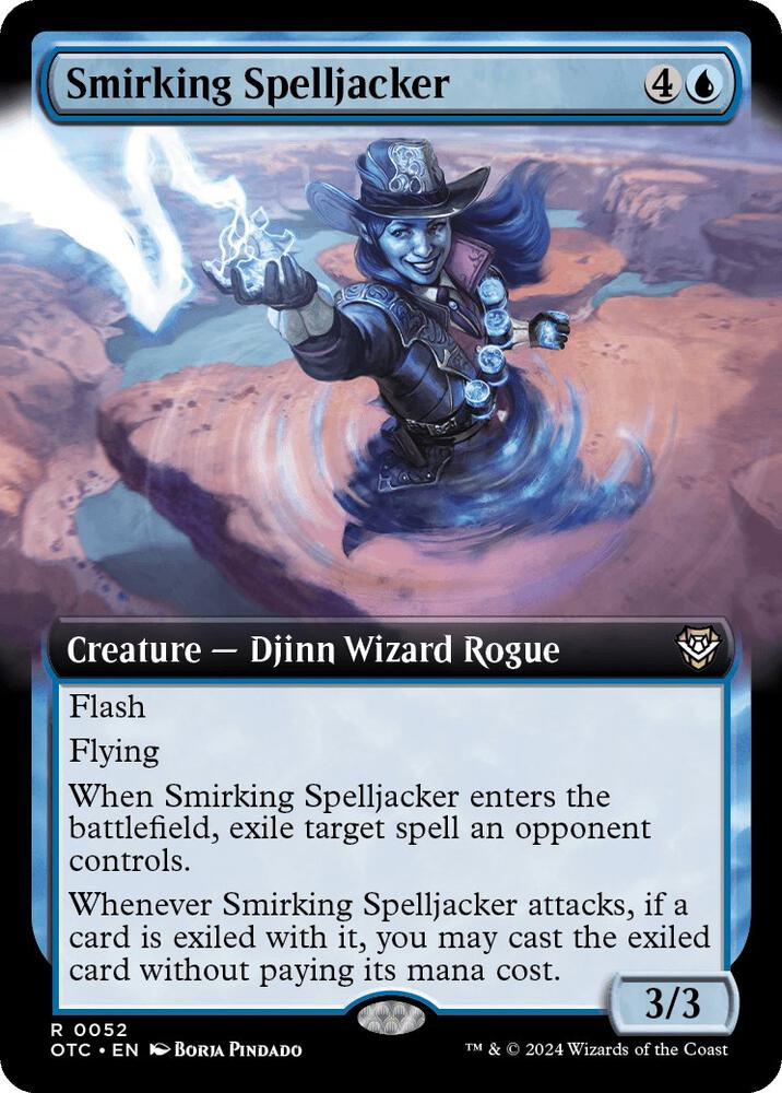 Smirking Spelljacker (Extended Art) - Commander: Outlaws of Thunder  Junction - Magic: The Gathering - TCGplayer.com