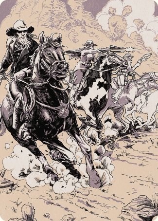 Overwhelming Forces Art Card Gold Stamped Signature