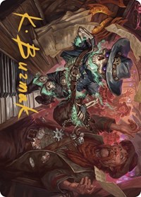 Tinybones, the Pickpocket Art Card (Gold-Stamped Signature)