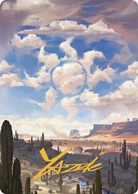 Plains Art Card (Gold-Stamped Signature)