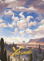 Plains Art Card (Gold-Stamped Signature) - Art Series: Outlaws of
