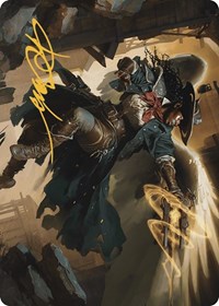 Archangel of Tithes Art Card (Gold-Stamped Signature) - Art Series: Outlaws of Thunder Junction - Magic: The Gathering card