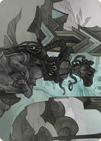Vraska Joins Up Art Card Gold Stamped Signature