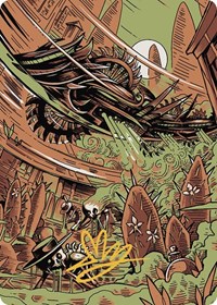 Contagion Engine Art Card (Gold-Stamped Signature)