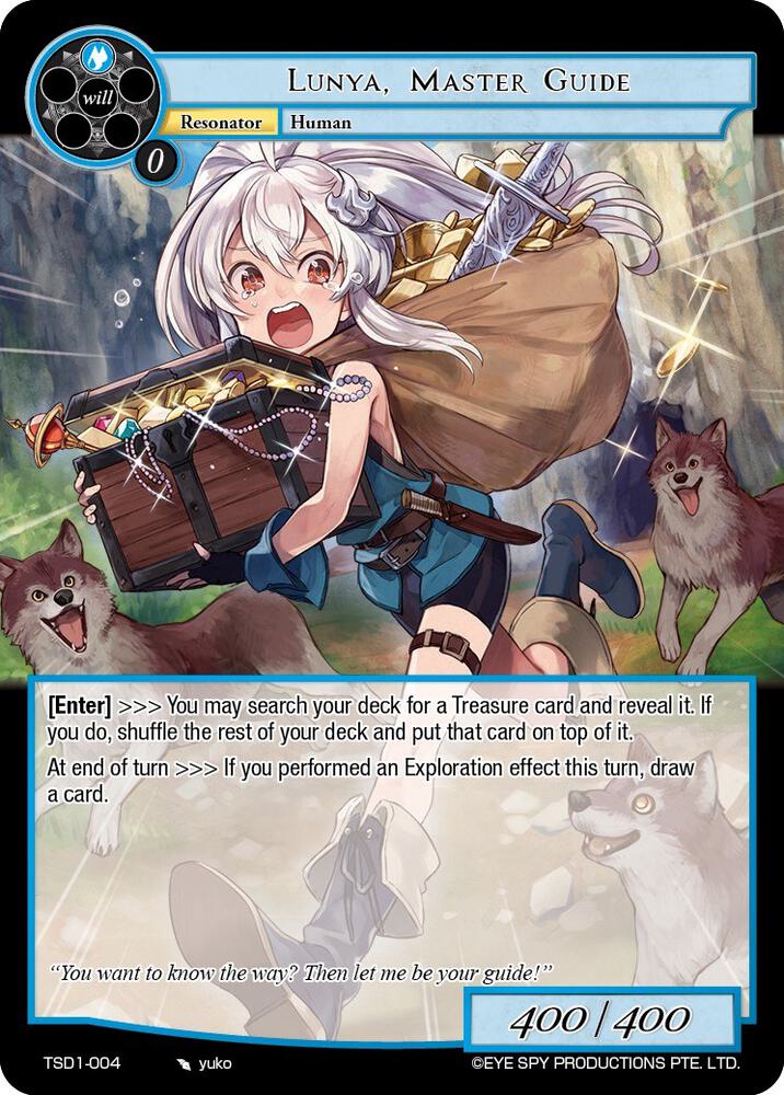 Lunya, Master Guide