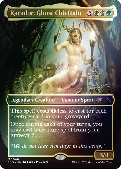 Karador Ghost Chieftain Rainbow Foil