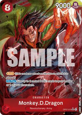 ONE PIECE CARD GAME モンキー・D・ドラゴン Monkey.D.Dragon (015) (Parallel) - 500 Years in the Future