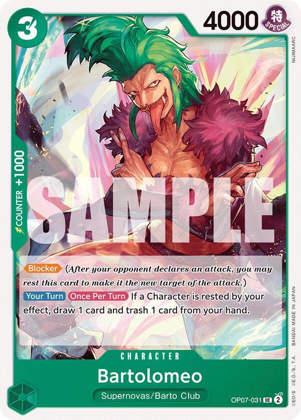 Bartolomeo - 500 Years in the Future - One Piece Card Game