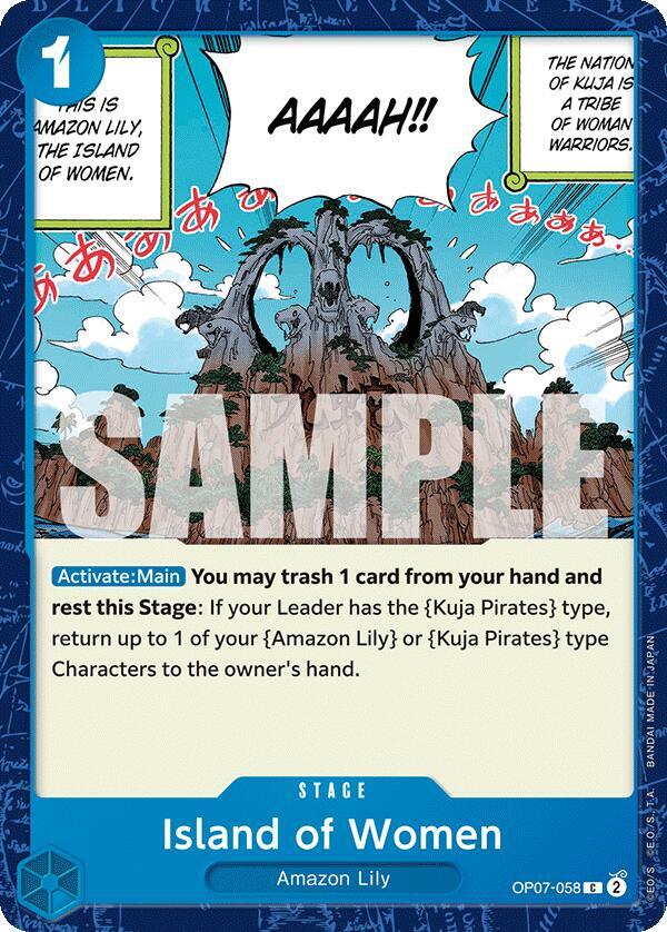 Island of Women onepiece card