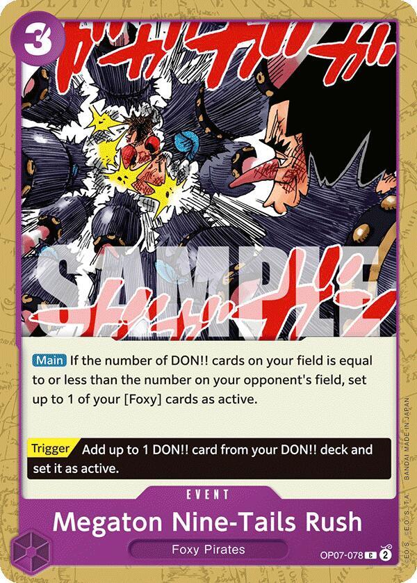 Megaton Nine-Tails Rush - 500 Years in the Future - One Piece Card