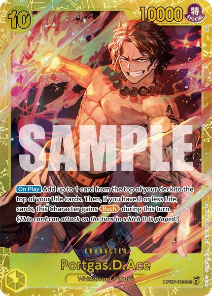 One Piece - Portgas D. Ace (Alt Art) OP07-119 SEC 500 Years