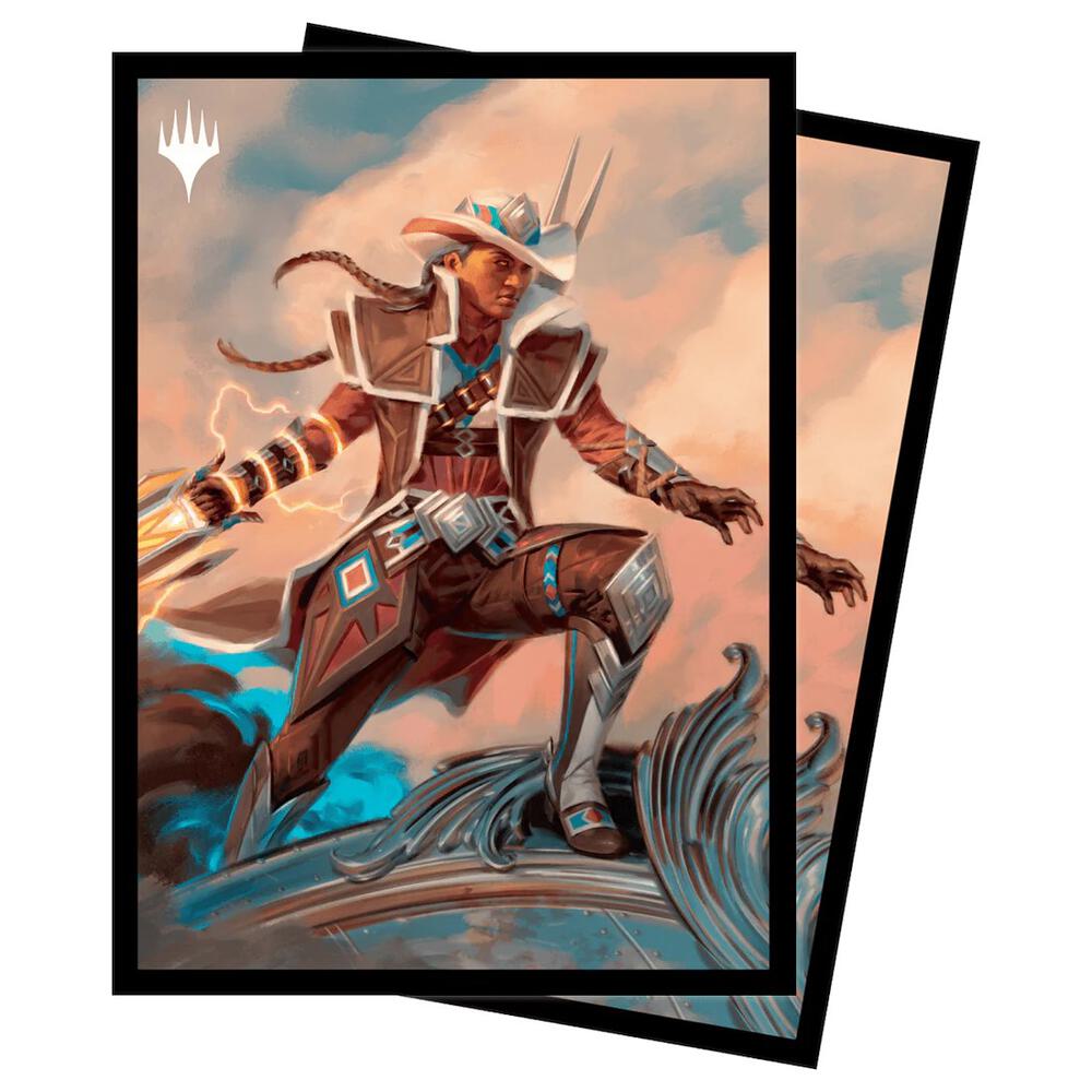 Magic The Gathering Outlaws of Thunder Junction 100ct Deck Protector Sleeves Key Art 2 main image 0