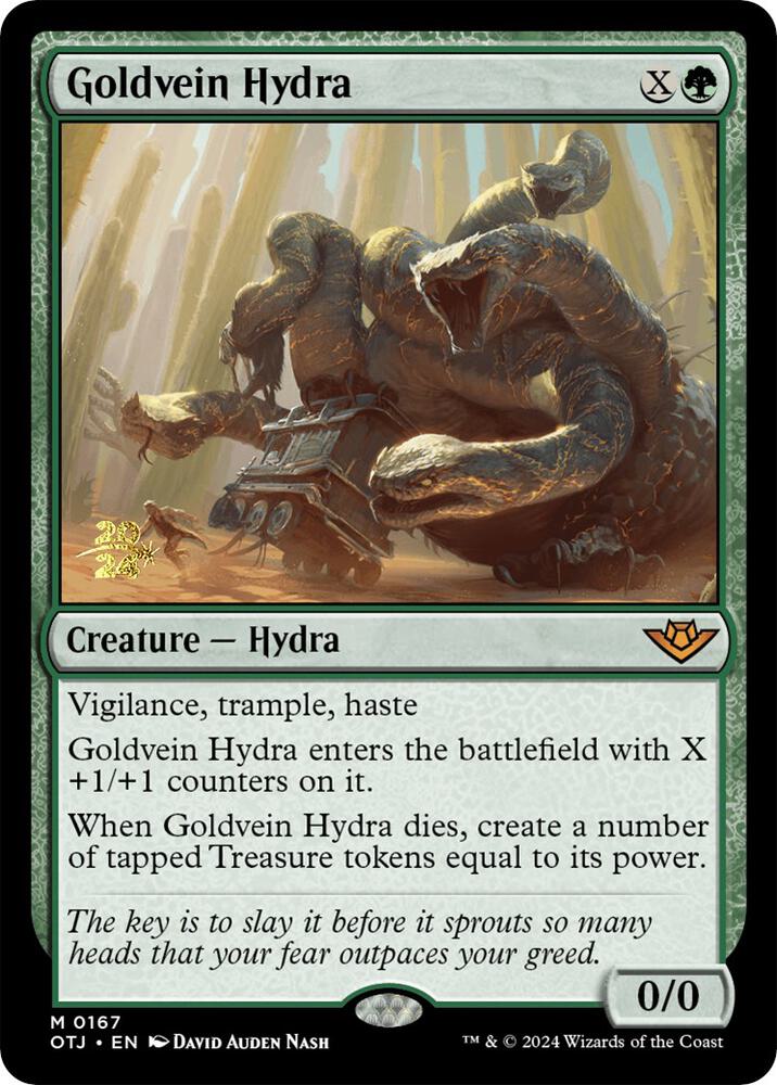 Goldvein Hydra #167s — Outlaws of Thunder Junction Promos