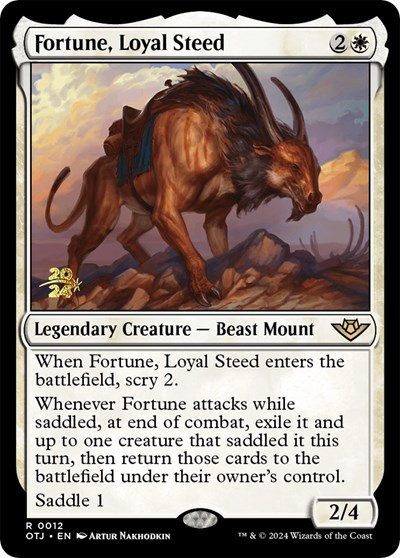 Fortune, Loyal Steed (Prerelease) POTJ 12s Magic card