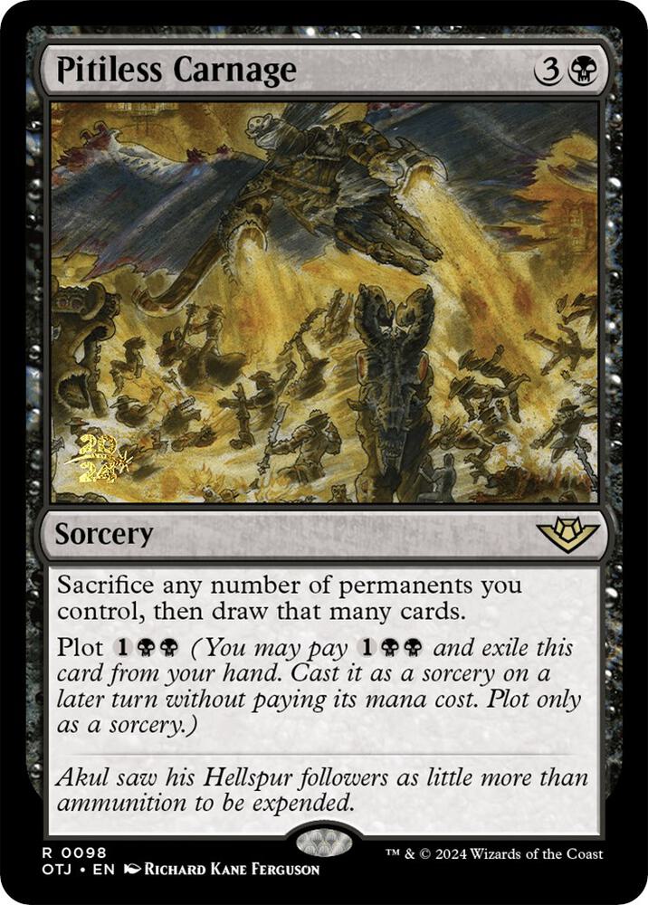 Pitiless Carnage #98s — Outlaws of Thunder Junction Promos