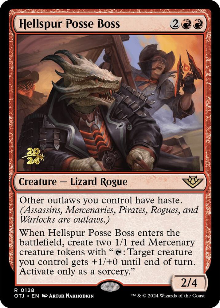 Hellspur Posse Boss #128s — Outlaws of Thunder Junction Promos