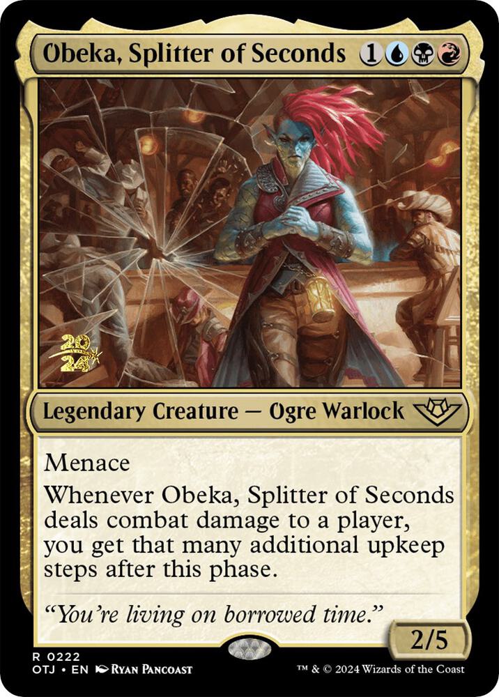 Obeka, Splitter of Seconds #222s — Outlaws of Thunder Junction Promos