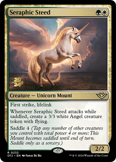 Seraphic Steed (Prerelease) POTJ 232s Magic card