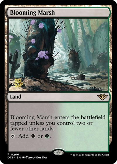 Blooming Marsh (Prerelease, from OTJ) from PRE #266s, Magic: The Gathering card