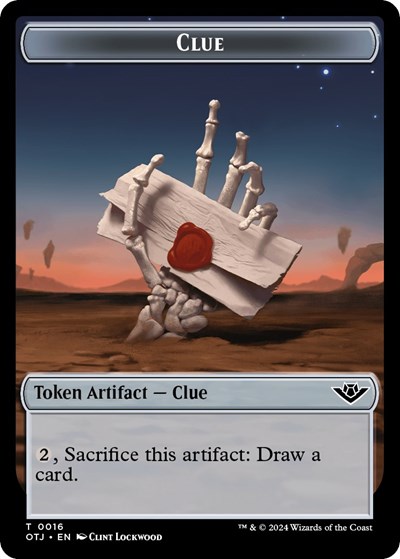 Clue Plot Double Sided Token