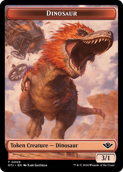 Dinosaur Plot Double Sided Token