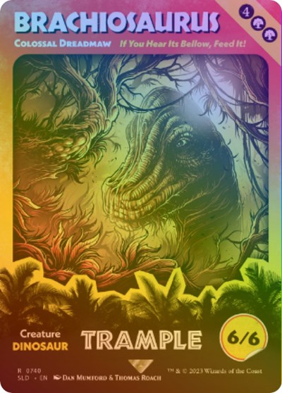 Brachiosaurus Colossal Dreadmaw Rainbow Foil