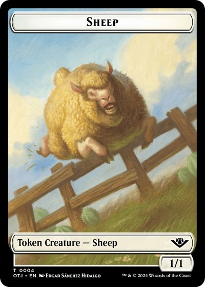 Sheep Plot Double Sided Token