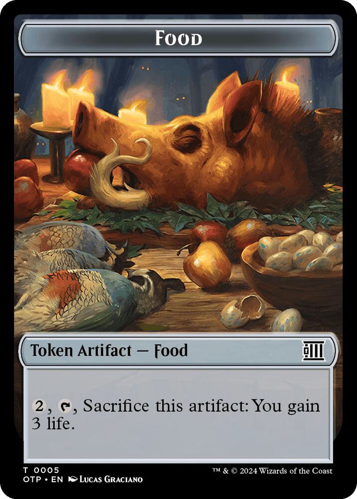 Food // Plot Double-Sided Token 5 // 20 card