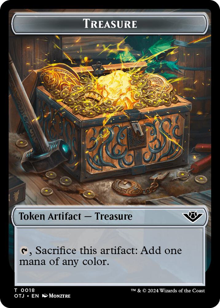 【オマケ付】宝物トークン　Treasure token　旧正月プロモ MTG オマケ付】宝物トークン Treasure token 旧正月プロモ MTG