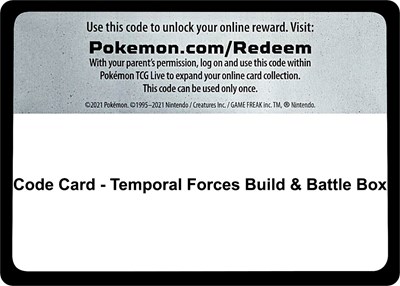 Code Card - Temporal Forces Build & Battle Box