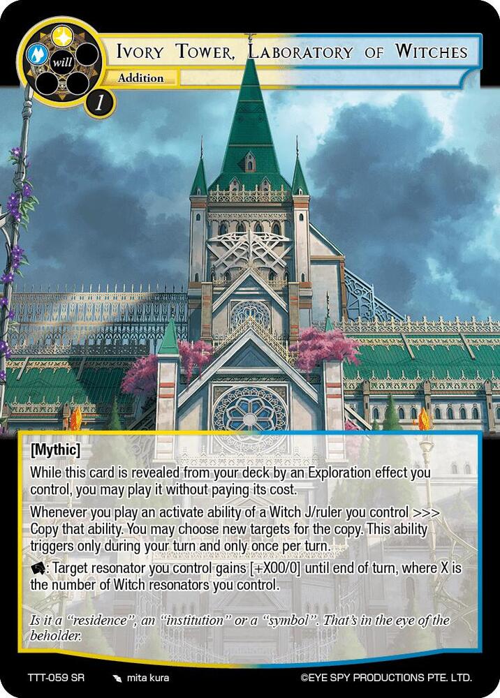 Ivory Tower, Laboratory of Witches
