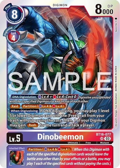 Dinobeemon card
